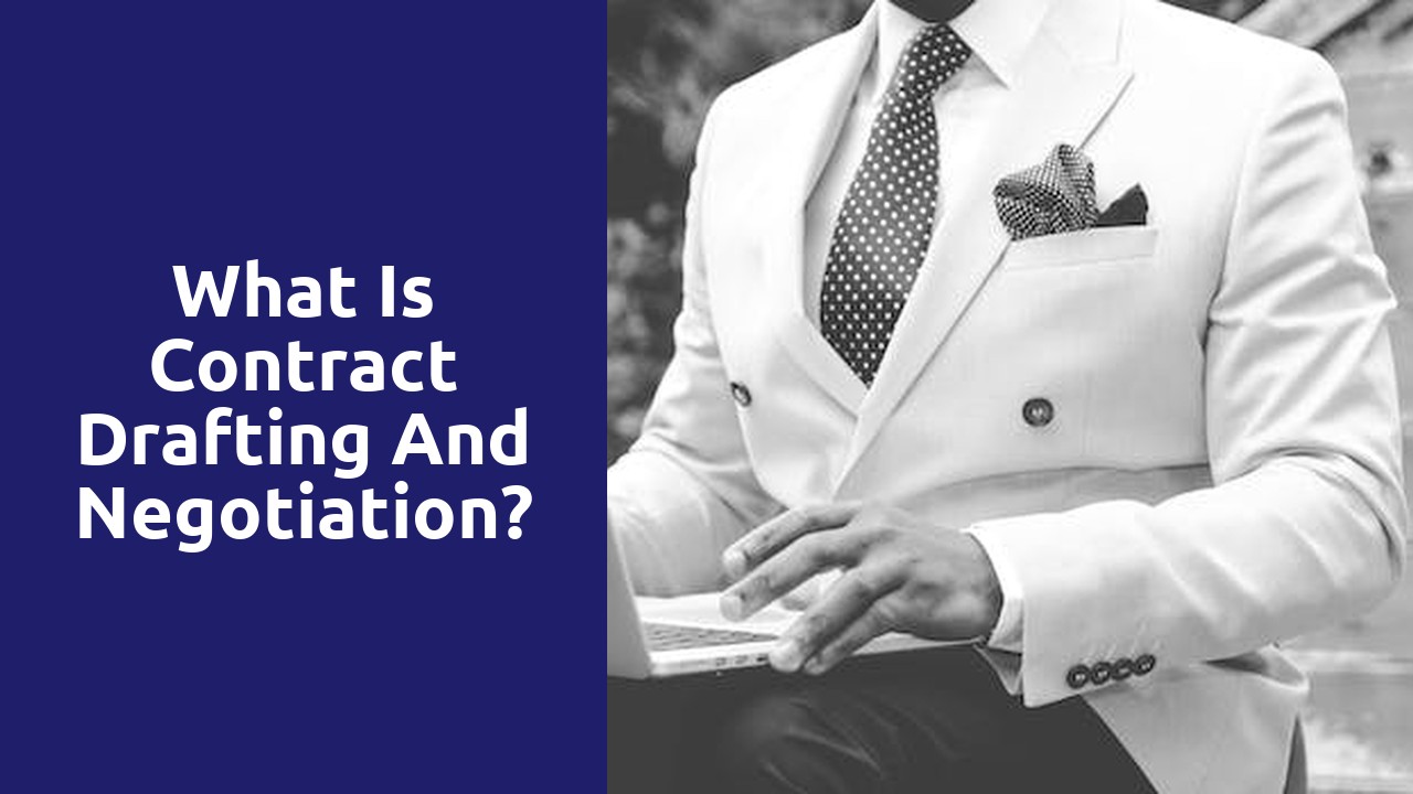What is contract drafting and negotiation?