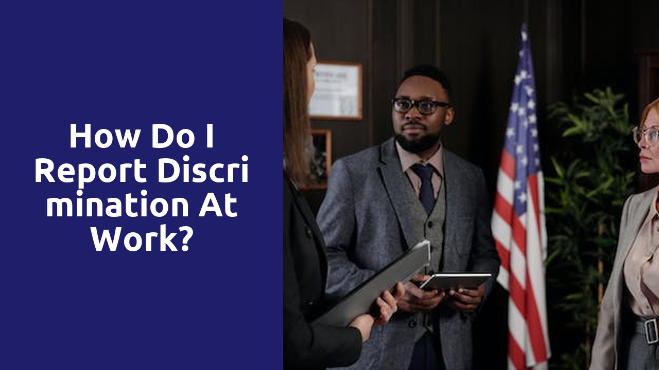 How do I report discrimination at work?