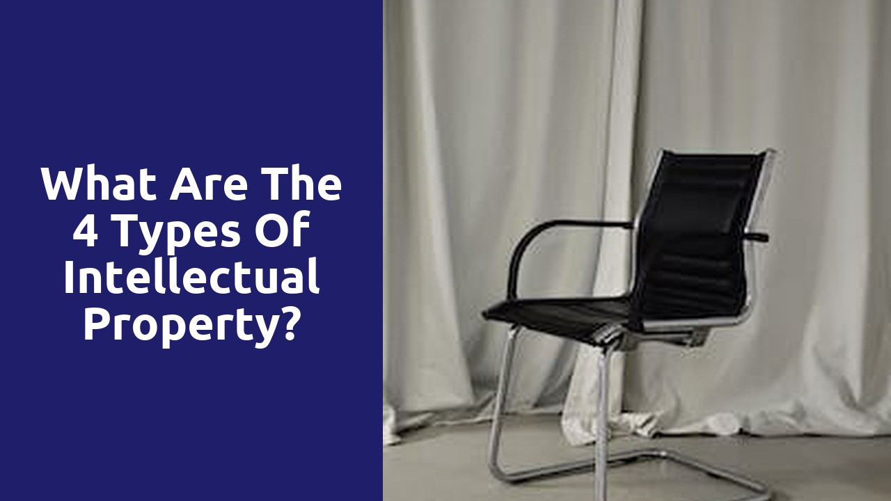 What are the 4 types of intellectual property?