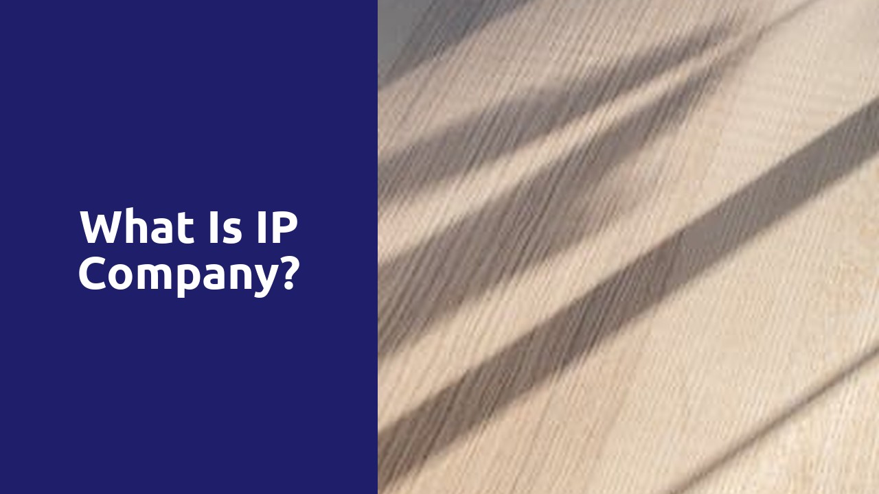 What is IP company?